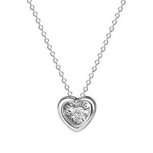 0.029ct. t.w. Diamond Heart Necklace